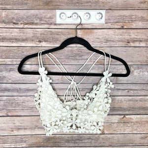 FREE PEOPLE Miss Dazie Bralette White Small